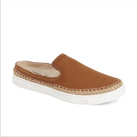 UGG Shoes - UGG - CALEEL ESPADRILLE MULE - Brown leather - size 9